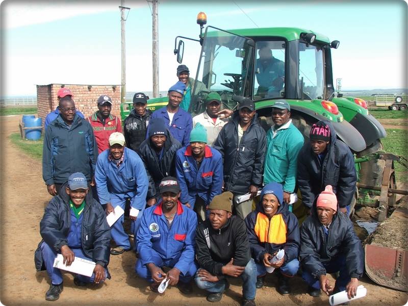 One of the many skills and training courses include the operation of a tractor. Once completed, each participant receive a certificate outlining the skills taught.